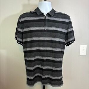 Alfani Black and grey striped short